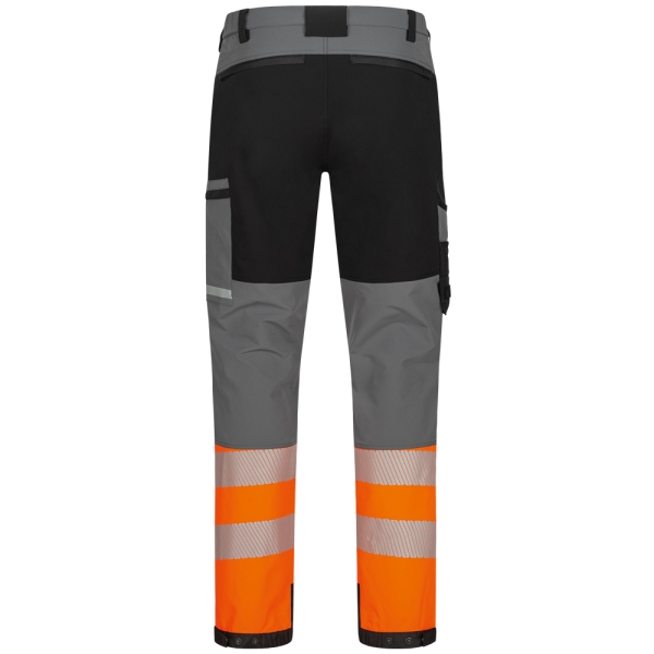 F- Warnschutz Stretch Bundhose, *VIANDEN*, Farbe: grau/ schwarz/ orange