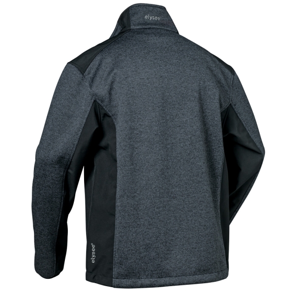 F-ELYSEE-Strickfleece-Jacke, *INNSBRUCK*, 320g/m�, dunkelgrau/schwarz