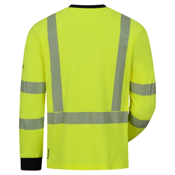 F-*LEOBERT* MULTINORM LANGARM SHIRT, ELYSEE�, WARNSCHUTZ GELB/MARINE