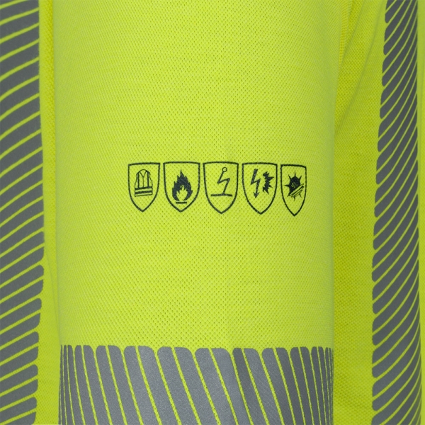 F-*LEOBERT* MULTINORM LANGARM SHIRT, ELYSEE�, WARNSCHUTZ GELB/MARINE