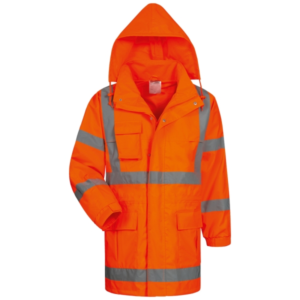 F-SAFESTYLE-Warnschutz-Regenjacke, *NILS*, fluoreszierend orange