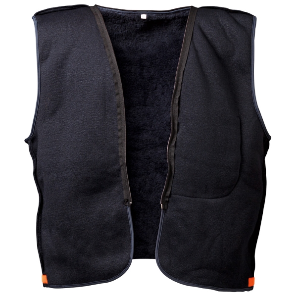 F-ELYSEE-Warnschutz-Pilotenjacke, *VOLKER*, fluoreszierend orange/marine abgesetzt