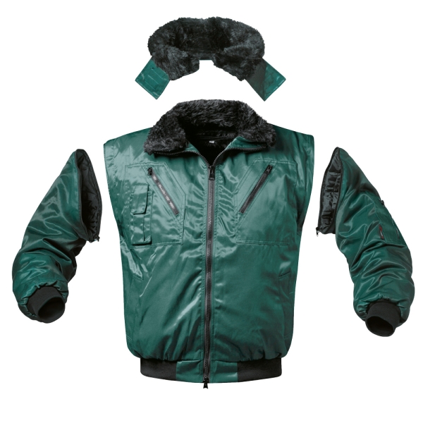 F-NORWAY-Pilotenjacke, *LILLIHAMMER*, 250g/m�, gr�n