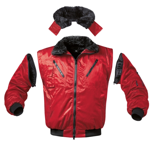 F-NORWAY-Pilotenjacke, *DRAMMEN*, 250g/m�, rot