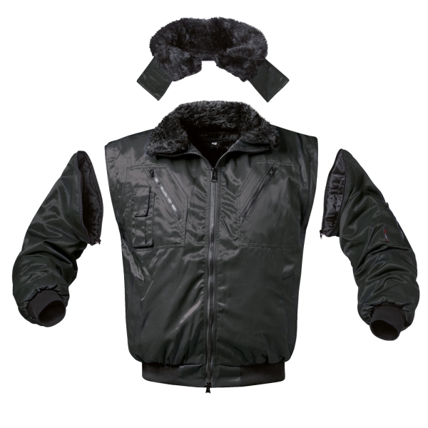 F-NORWAY-Pilotenjacke, *RONDANE*, 250g/m�, schwarz