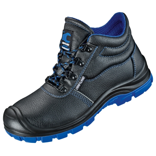 F-S3-CRAFTLAND-Sicherheitsschn�rschuhe, hoch, *SALDUS �K*, schwarz/blau abgesetzt