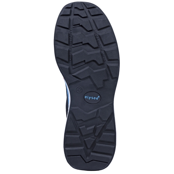 F-*CUSHIONPRO� DELTA* HALBSCHUHE S1PS-*ELYSEE�* SCHWARZ/ BLAU ABGESETZT EN ISO 20345:2022 + A1:2024 S1PS FO SR SC ESD