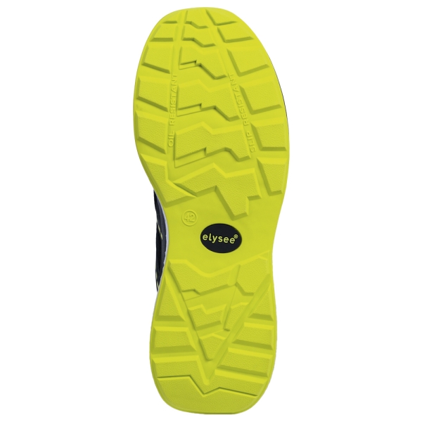 F-*CUSHIONPRO� FLEX I* HALBSCHUHE S1PS-*ELYSEE�* SCHWARZ/ GELB ABGESETZT EN ISO 20345:2022 + A1:2024 S1PS FO SR SC ESD