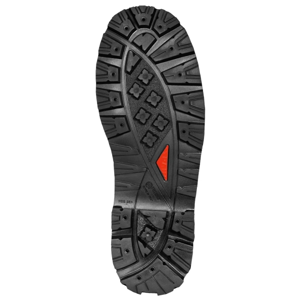 F-S3-TREEMME-Forstarbeiter-Schn�rstiefel, *EIBE*, schwarz/orange abgesetzt