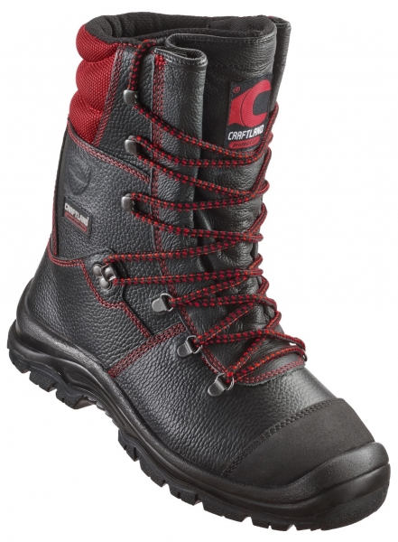 F-S2-CRAFTLAND-Forstarbeiter-Schnürstiefel, *ZEDER*, schwarz