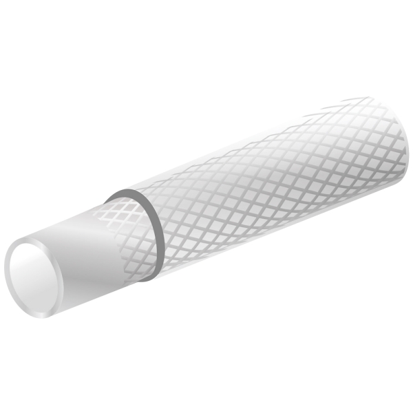 F-Gewebeschlauch, PVC transparent, 50 mm, Rollenl�nge 25 m
