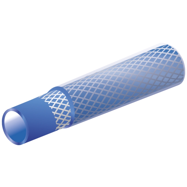 F-Druckluft Schlauch-Garnitur, PVC blau, konfektioniert, 9x3 mm, Rollenl�nge 20 m