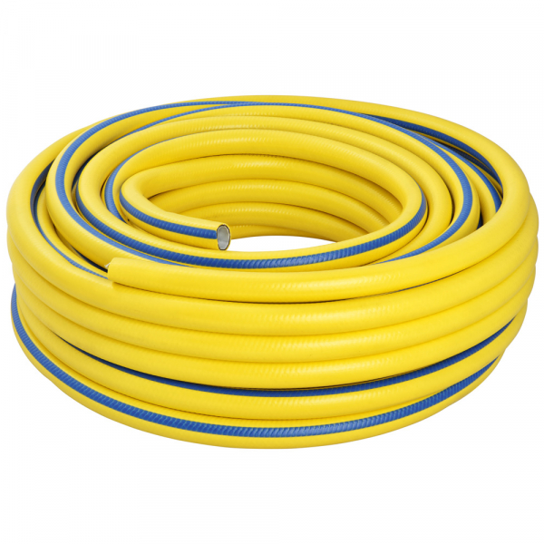 F-PVC-Wasserschlauch, PRIME FLEX 1/2 Konfektioniert, 50 m, Farbe: gelb/ blau