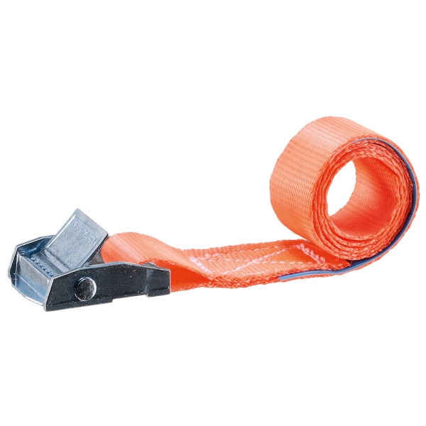 F-KLEMMSCHLOSS-ZURRGURT-SET,1-TEILIG, 6 ST�CK IM BLISTER, 60CM x 25MM, LC 250 daN, FARBE ORANGE, TECTOR�