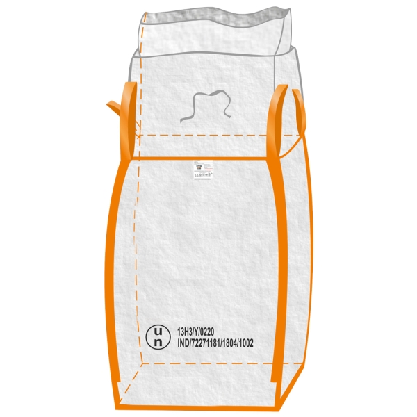 F-Big-Bag, UN Gefahrgut, 13H3Y, SF 6:1, mit Inliner und Sch�rze, 90 x 90 x 110 cm, Tragkraft: 1000 KG
