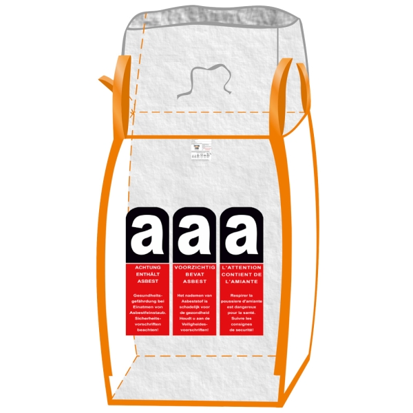 F- BIGBAG f�r Asbest, Transparent, 1000 kg