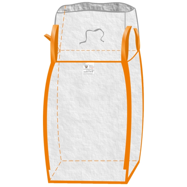 F-Karton Big-Bag, mit Sch�rze, 90 x 90 x 110 cm, 4 Schlaufen, Tragkraft: 1000 KG