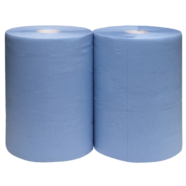 F-Putzpapier, 2-LAGIG, ca. 38X38 cm, Pkg. a´2 Rollen, Rolle á 1000 Blatt