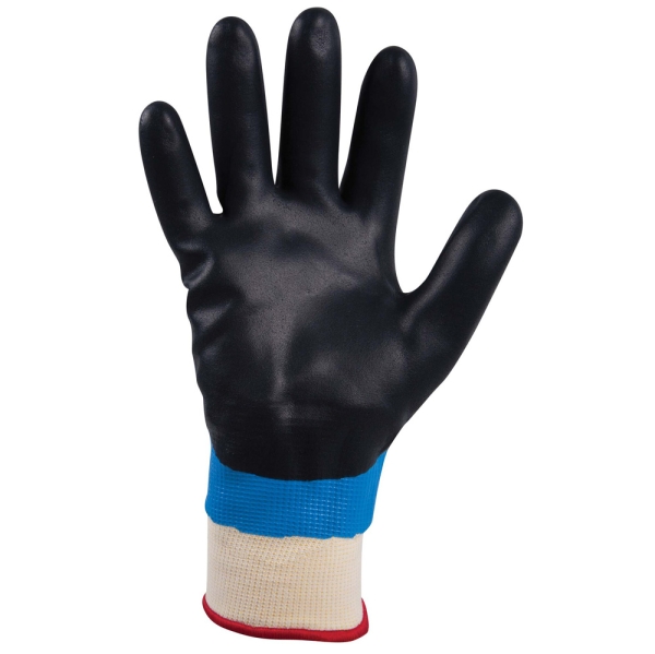 F-*SHOWA 477* SHOWA�  NITRIL FOAM WINTERHANDSCHUHE, POLYESTER, POLYAMID, ACRYL / NITRIL / NITRIL, BLAU / SCHWARZ, CAT 2
