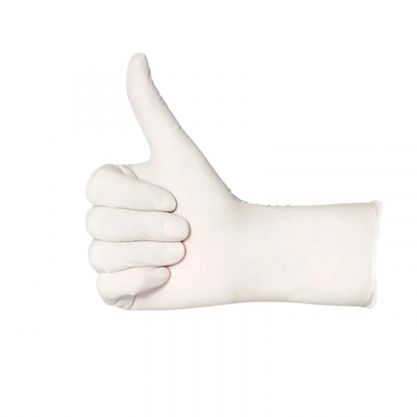 AMPRI-Hand-Schutz, Einweg-Latex-Einmal-Handschuhe, BASIC PLUS gepudert, Pkg  100 Stck, VE = 10 Pkg, wei