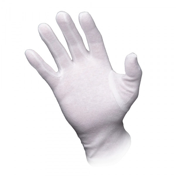 AMPRI-Trikot-Unterzieh-Arbeits-Handschuhe, ECO PLUS, geschichtelt, hochwertige Qualitt, VE = Pkg.  12 Paar, wei