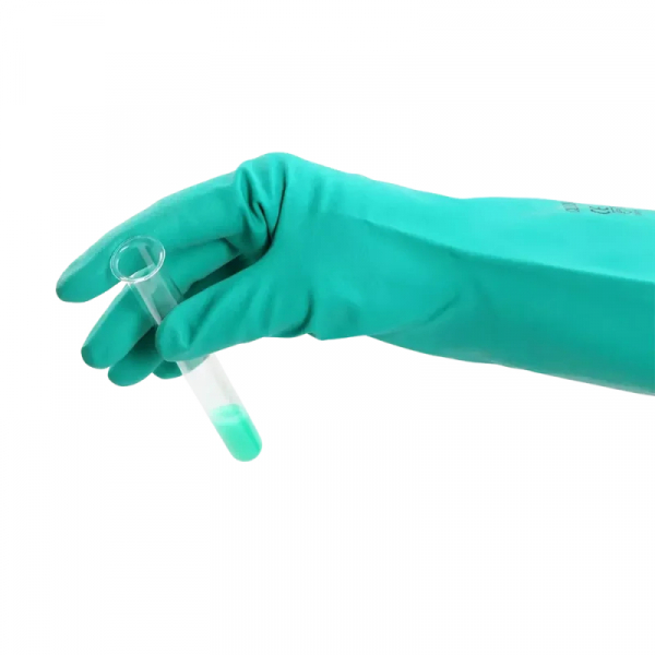 AMPRI-Nitril-Industrie-Arbeits-Handschuhe, CLEAN EXPERT NITRIL, chloriert, latexfrei, baumwollbeflockt, VE = Pkg.  12 Paar, gr