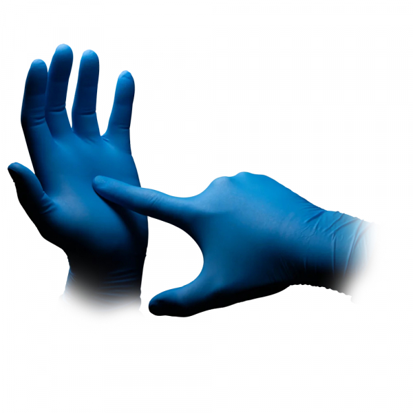AMPRI-Hand-Schutz, Einweg-Nitril-Einmal-Handschuhe, MED COMFORT BLUE ULTRA 300, puderfrei, unsteril, Pkg  100 Stck, VE = 10 Pkg, blau