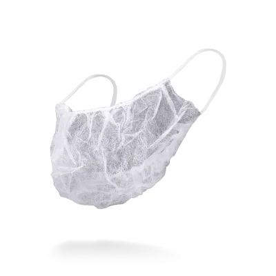 AMPRI-Einweg-Einmal-Bartmasken, MED COMFORT PP BARTMASKE, mit Elastikbndern, VE = Pkg  100 Stck, wei