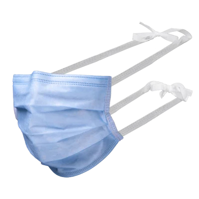 AMPRI-Mundschutz FOG STOP, MED COMFORT, 4-lg, zum Binden TYP IIR-Blau