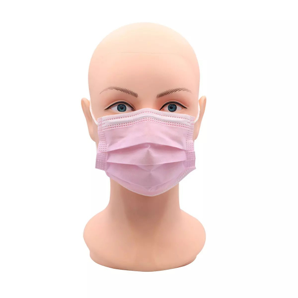 AMPRI-Medizinische Maske fr Kinder, rosa, VE= 10 Boxen  50 Stck