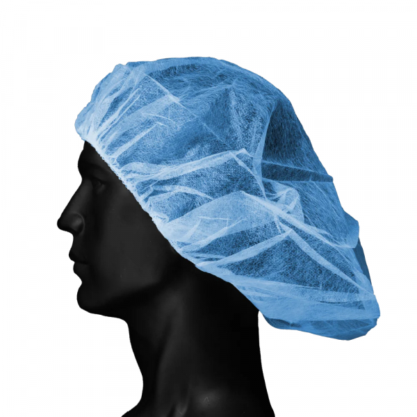 AMPRI-Einweg-Baretthauben, Einmalhauben, MED COMFORT, latexfrei, VE = Pkg  100 Stck, blau