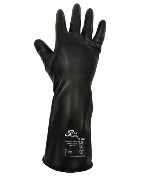 AMPRI-Solidsafety ChemV Full Stabiler Brom-Butyl-Schutzhandschuh mit Viton in der Auenschicht