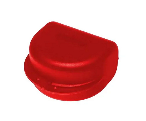 AMPRI-Zahnspangenbox fr Erwachsene, rot