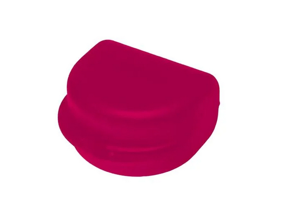 AMPRI-Zahnspangenbox fr Erwachsene, weinrot