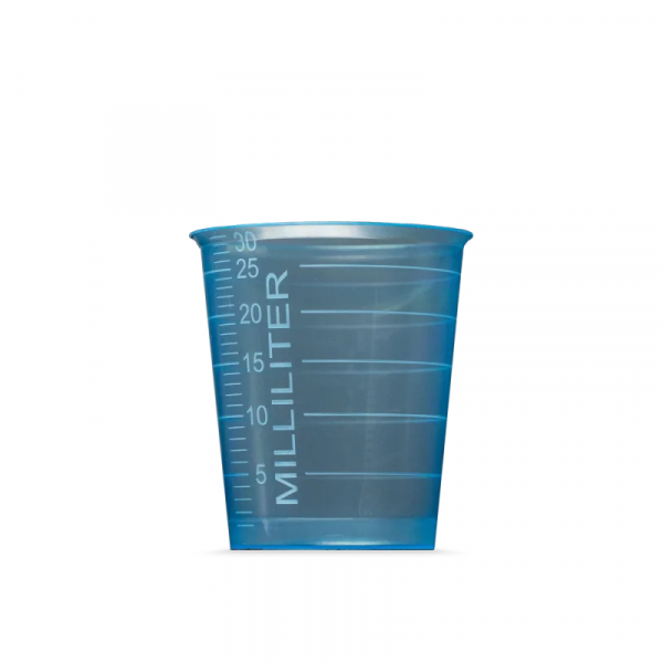 AMPRI-MED-COMFORT BASIC Einmal Medizinbecher 30 ml, graduiert, blau