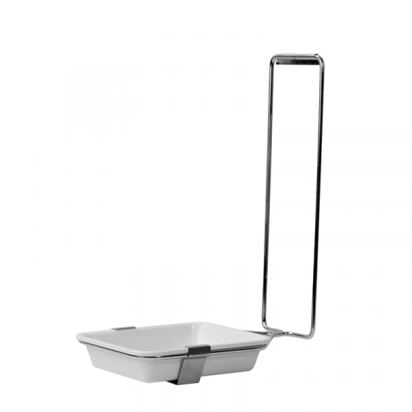 AMPRI-Schalenhalter aus Edelstahl, fr alle 500 ml Desinfektions- und Seifenspender, VE= 1 Stck