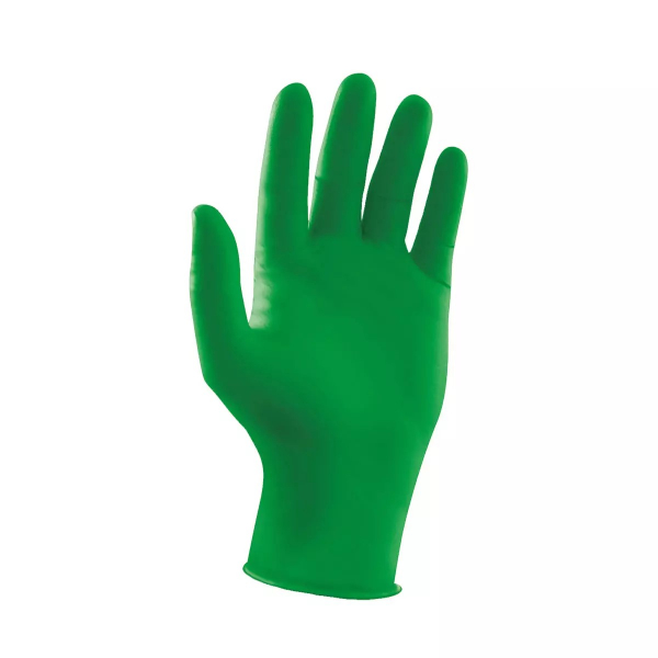 AMPRI-Nature Gloves by Med-Comfort Einmalhandschuhe aus Nitril, biologisch abbaubar, grn, ungepudert, VE= 10 Boxen  100 Stck