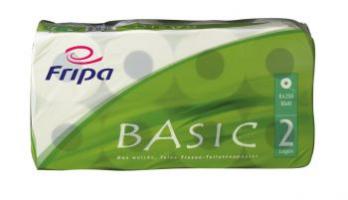 AMPRI-Toilettenpapier, Basic, 3-lagig, 250 Blatt á Rolle, 10 x 12 cm, VE = 6 Beutel á 8 x 250 Blatt, Recyclingqualität