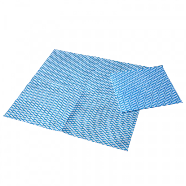 AMPRI-Allzwecktcher, Eco-Plus, PP Vlies, 30 x 33 cm, VE = 20 x 50 = 1000 Stck, blau/wei