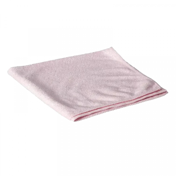 AMPRI-Clean Comfort-Mikrofasertuch, ca. 300g/m, 40 x 40 cm, Pkg  25 Stck, VE= 10 Beutel  25 Stck, rot