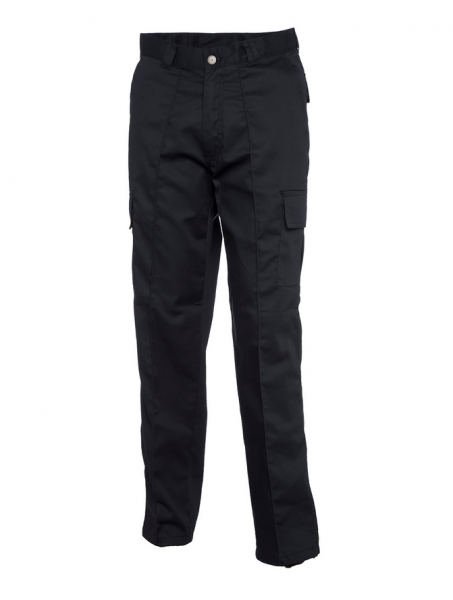 Uneek-Clothing-Cargo Trouser Short, Lnge: 29, schwarz