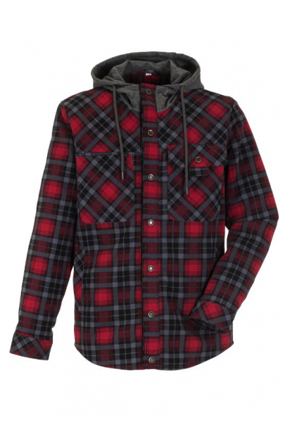 PLANAM-Thermohemd Outdoor, rot/schiefer