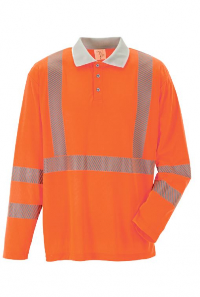 PLANAM-Norit Warnschutz Poloshirt 1/1, orange/zink