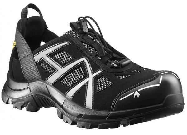 HAIX 610005-S1P Sicherheitssandalen, BLACK EAGLE Safety 61, LOW BLACK/SILVER, schwarz/silber