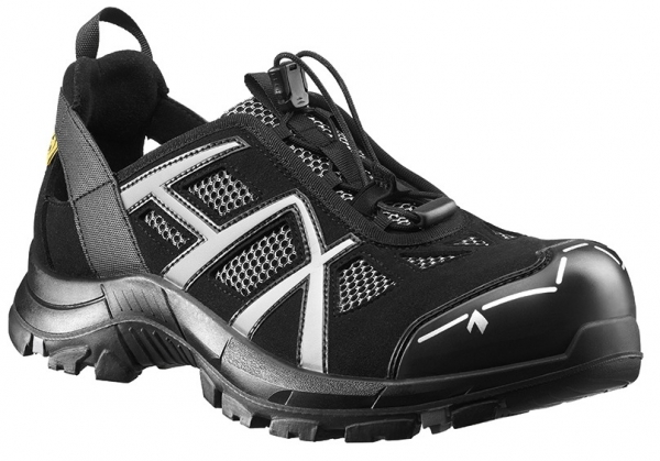 HAIX 610005-S1P Sicherheitssandalen, BLACK EAGLE Safety 61, LOW BLACK/SILVER, schwarz/silber