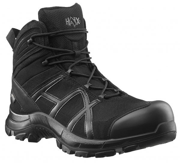 HAIX 610024-S3 Sicherheitsschuhe, hoch, BLACK EAGLE Safety 40, MID BLACK/BLACK, schwarz