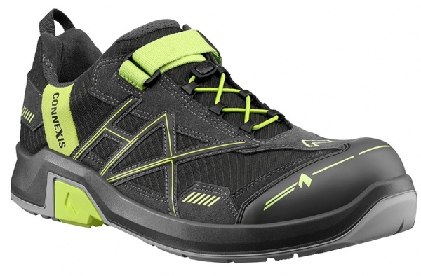 HAIX 630001-S1 Sicherheitshalbschuhe, CONNEXIS Safety T S1, LOW GREY/CITRUS, grau/grün