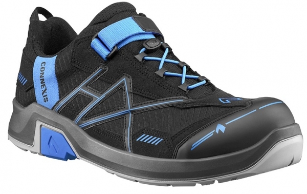HAIX 630002-S1 Sicherheitshalbschuhe, CONNEXIS Safety T S1, LOW BLACK/BLUE, schwarz/blau