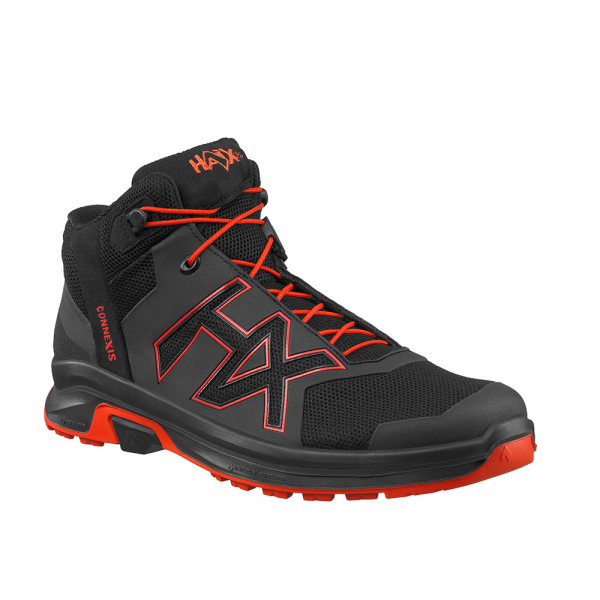 HAIX 360002-Freizeitschuh Mid, CONNEXIS Go GTX, schwarz/rot