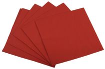 PL-Tafelserviette 40x40cm, 3-lg, 1/4 Falz, rot,  Karton  1000 Stck